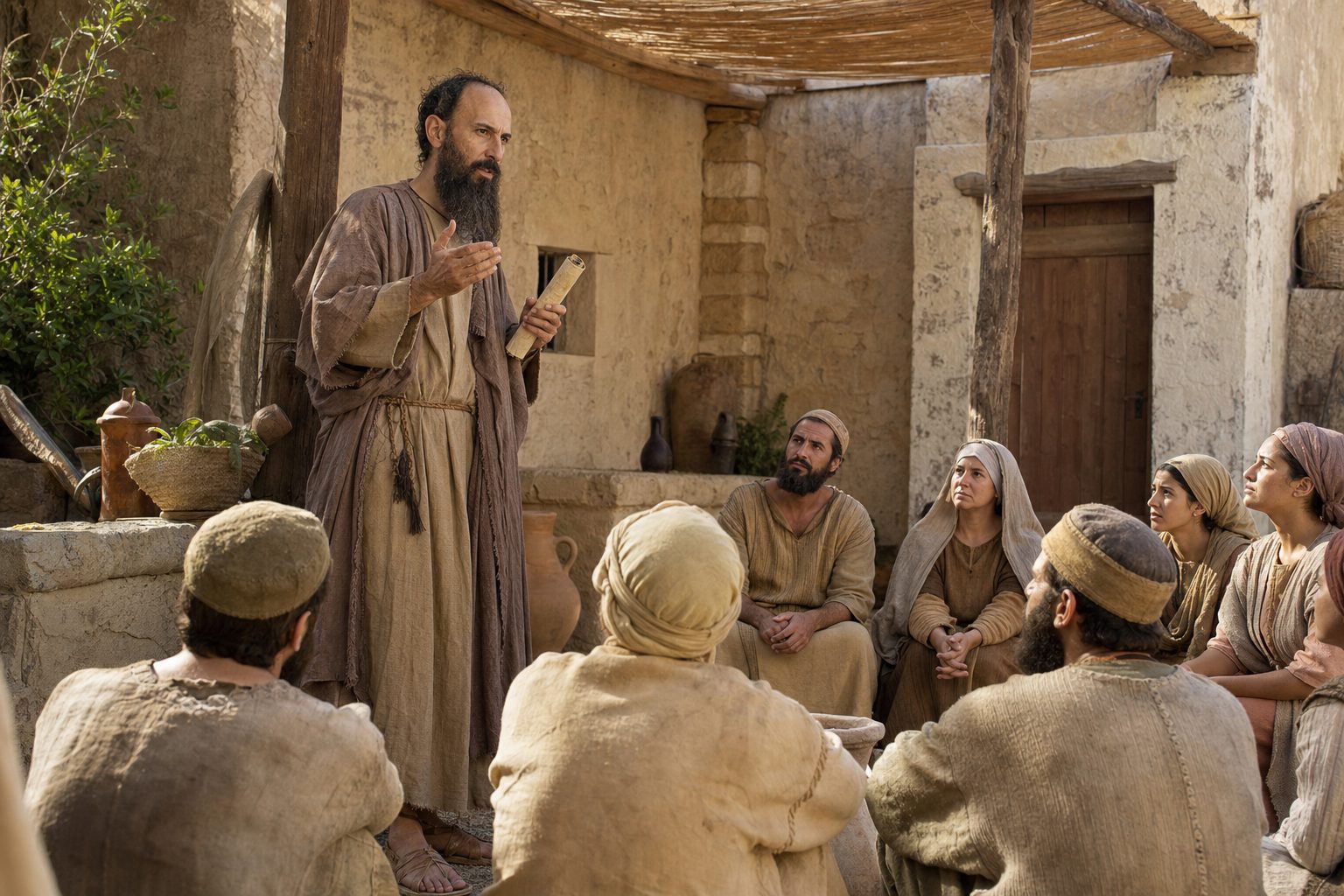 Photorealistic depiction, Life, exploits and sufferings of the holy glorious and all-powerful Supreme Apostle Paul, Orthodox calendar, 2026-07-12, saint_life