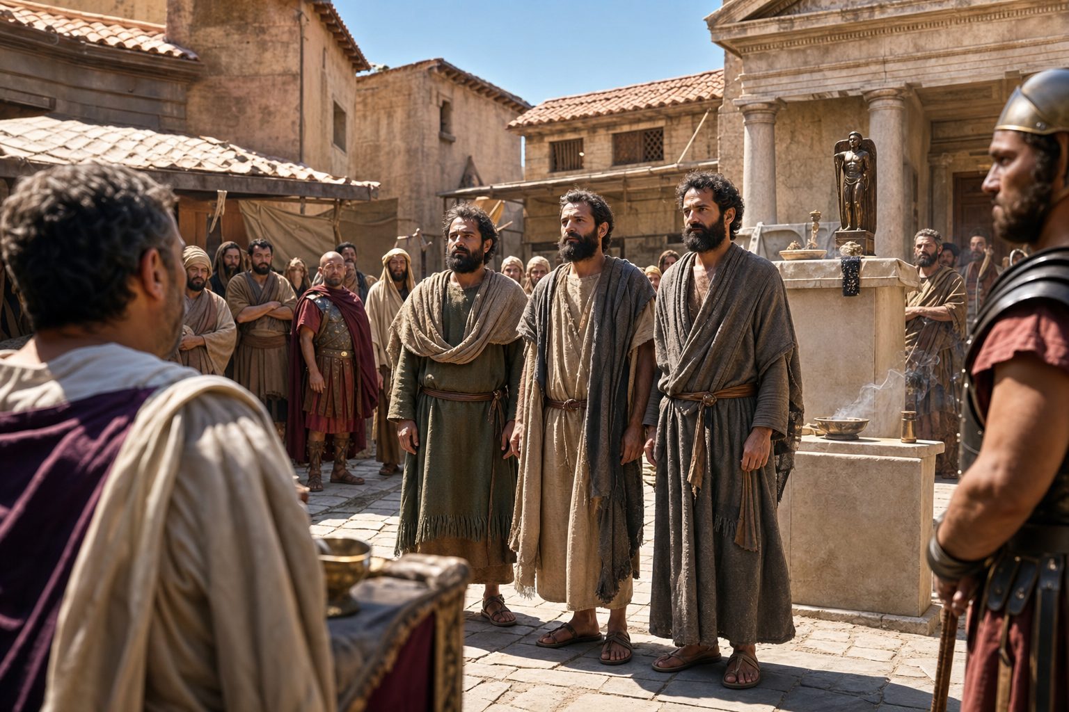 Photo-realistic image, Memory of the holy martyrs of Hermas, Serapion and Polien, Orthodox calendar, 2026-08-31, commemoration Photo-realistic image, Memory of the holy martyrs of Hermas, Serapion and Polien, Orthodox calendar, 2026-08-31, commemoration